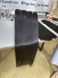 Cabello liso de hueso más vendido Proveedores de cabello liso natural virgen sin procesar Cabello crudo alineado con cutícula vietnamita - Product Image 3