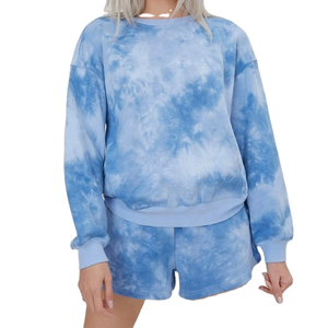 Nueva Sudadera con Capucha para Mujer, Invierno 2025, Tie Dye, Holgada, Manga Larga, para Uso Casual, Antibolitas, Transpirable, 100% Algodón Felpa - Product Image 1
