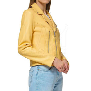 2024 <b>Women's</b> Custom High Quality Leather Fashion <b>Jacket</b> <b>Plus</b> <b>Size</b> Solid Printed Fabric Knitted Latest Design Hot Winter Sale - Product Image 3