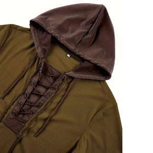 Sudadera con capucha de estilo callejero de tela personalizada de ajuste Regular para hombre al por mayor de fábrica/logotipo personalizado transpirable suave elegante diseño moderno - Product Image 4