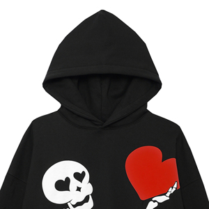 Sudadera con Capucha Extra Grande Personalizada al por Mayor para Hombre, Unisex, de Invierno, con Logotipo Personalizado, Tejido de Forro Polar de Poliéster/Algodón, Transpirable - Product Image 2