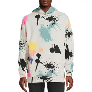 Hombres diseño impreso al por mayor de alta calidad transpirable de gran tamaño pulóver sudaderas con capucha para hombres de algodón al por mayor Sudadera con capucha hombres OEM - Product Image 6