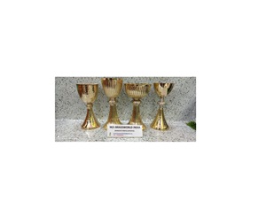 การออกแบบที่ไม่ซ้ำทองชุบทองเหลือง Chalice กับ Ciborium ทำด้วยมือในการขาย - Product Image 1