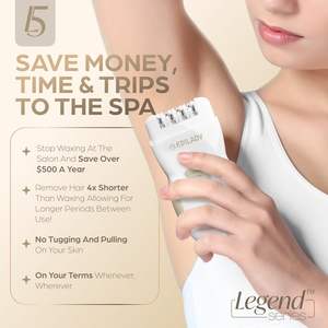 Depiladora Corporal Recargable de Doble Velocidad con 56 Pinzas y Apagado Automático, Estuche de Viaje y Cepillo de Limpieza para Mujeres, Uso Doméstico - Product Image 3