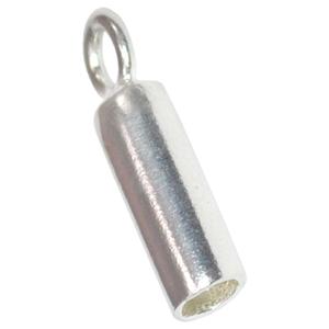 925 argent 2mm diamètre intérieur long cordon extrémités 925 composant en argent Sterling pour la fabrication de bijoux résultats en argent Sterling - Product Image 1