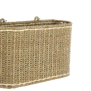 Natural Seagrass <b>Wall</b> <b>Basket</b> Woven, Magazines Newspapers Holder, Seagrass <b>Wall</b>-Mounted <b>Baskets</b> <b>For</b> Living Room <b>Wall</b> From Vietnam - Product Image 3