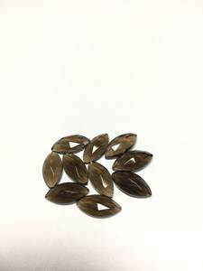 Qualité supérieure 100% Quartz fumé naturel Marquise coupe pointu dos lâche véritable taille calibrée pierres précieuses à un prix abordable - Product Image 2