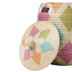 Caja de Almacenamiento Hecha a Mano de Pasto Marino Colorido, Caja de Almacenamiento Ecológica y Natural para Decoración del Hogar, Venta al por Mayor desde Vietnam - Product Image 4