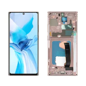 Mobile Phone LCDs OLED For Samsung All Series Touch Display With Frame For Note 4 5 8 9 10 20 Plus Note 9 20 Ultra