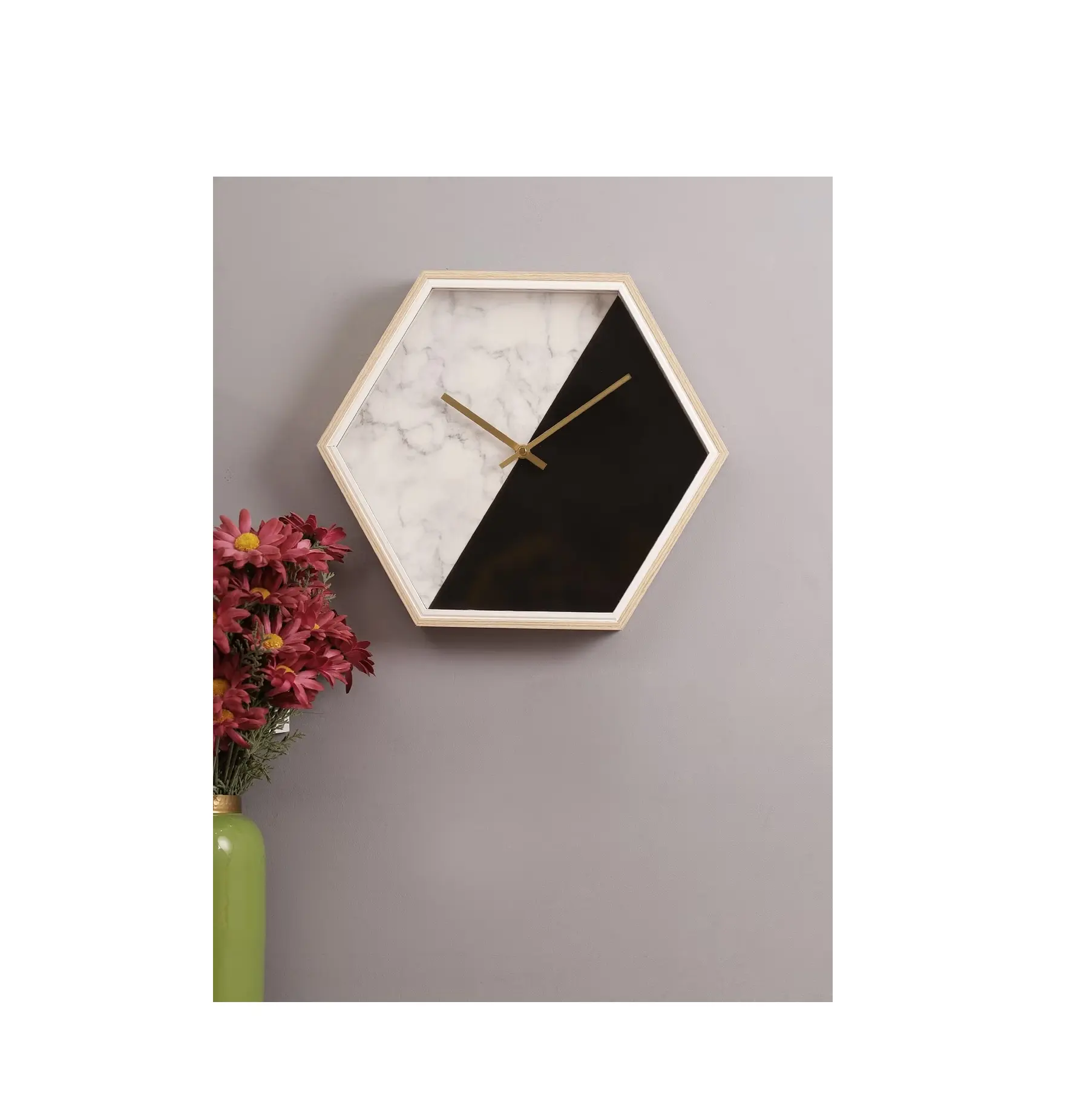 Creative Marble Wall Clock Decorate Personality Household Watches Wall Clocks Home Decorate with handmade use