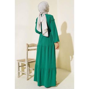 Robe à demi-boutons sur le devant Vert - Product Image 2