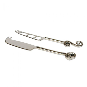 ชุดมีดหนูชีสสแตนเลสทำด้วยมือสีเงิน - Product Image 4