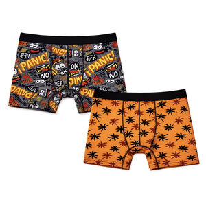 Mens Breathable Knitted Cotton <b>Boxer</b> Shorts <b>Custom</b> Logo Made in Turkey Bulk Production Manufacturer - Product Image 1