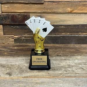 Premio Trofeo de Oro Personalizado con Inserto Personalizado Características Ecológicas Grabado Personalizado - Product Image 1