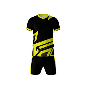 ชุดเครื่องแบบเสื้อรักบี้พร้อมกางเกงขาสั้นผ้าโพลีเอสเตอร์100% ระบายอากาศผลิตจากโรงงาน OEM - Product Image 3