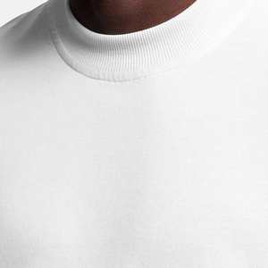 เสื้อยืดผ้าคอตตอนสำหรับผู้ชายสีพื้น100% โลโก้ตามสั่ง - Product Image 6