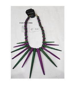 Collier de perles en résine tendance fait à la main pour femmes filles ange modèle motif bois artisanat bijoux directement du fabricant pour les cadeaux - Product Image 6