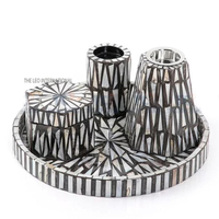 Brûleur de support de Bakhoor en bois à dessus en métal de conception personnalisée de petite taille dans la maison intérieure utilisation de parfum de mosquée d'hôtel pour le cadeau de Ramadan