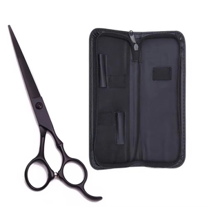 Juego de tijeras de salón de corte de pelo de peluquero profesional, tijeras de adelgazamiento recubiertas de Color trasero, 2 uds, herramientas de peluquería - Product Image 2