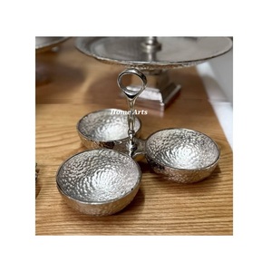 Servidor de frutos secos de venta directa de fábrica, servidor de frutos secos martillado de aluminio de nuevo diseño del mejor exportador de la India - Product Image 1