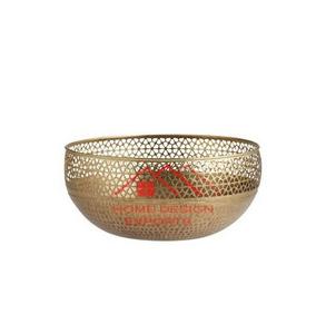 Round Metal <b>Bowl</b> Gold Finished Decorative for Kitchen and Home Decorative Accessories Supplies - Product Image 4