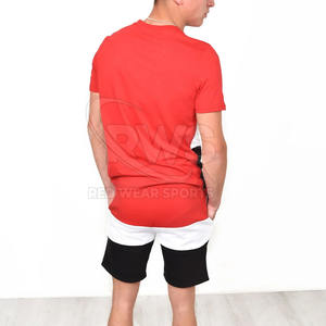 Vente en gros Ensemble t-shirt et short pour homme Ensemble short décontracté en coton mélangé doux pour un usage quotidien et domestique - Product Image 4
