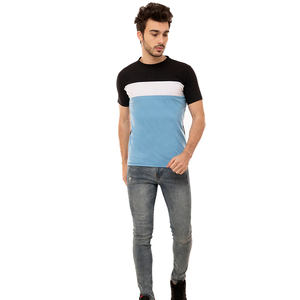 Camiseta de manga corta para hombre, cuello redondo, multicolor, hecho en algodón y poliéster con diseño personalizado y marca, gran oferta - Product Image 6