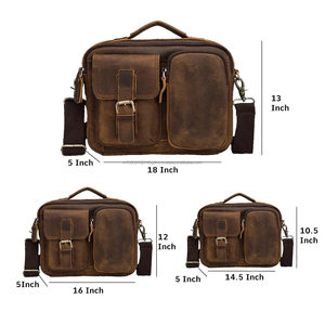 Maletín de Cuero Genuino para Portátil, de Alta Calidad, Duradero, Elegante y Espacioso, para Viajes de Negocios, Universidad, Precio Directo de Fábrica - Product Image 6
