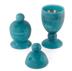 Brûleur d'encens en résine époxy Mubakar, Moyen-Orient, arabe, moderne, élégant, 11 pouces, fait à la main, écologique, exquis, ensemble aromatique - Product Image 2