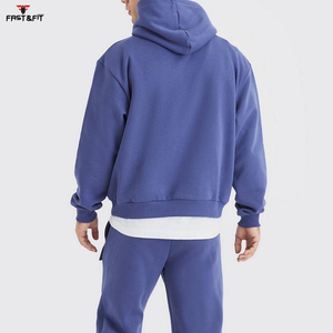 ชุดวอร์มผู้ชายผ้าฝ้าย 100% แบบสวมหัว สีพื้น ทรงเข้ารูป แห้งเร็ว สไตล์ลำลอง สีตามสั่ง - ราคาขายส่ง - Product Image 4