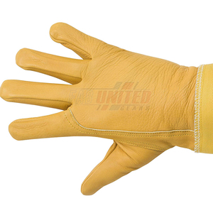 Guantes de seguridad para apicultura con palma reforzada y tela duradera Guantes de apicultor de cuero real con Diseño de manga extendida OEM - Product Image 3