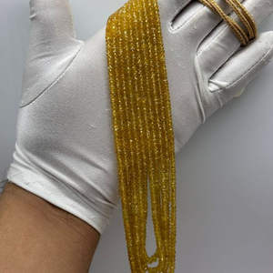 Cuentas de Zafiro Amarillo Natural 100% de Alta Calidad, Sin Calor ni Tratamiento, 2mm-5mm, Más de 50 Años de Experiencia, Gemas de Jaipur - Product Image 3