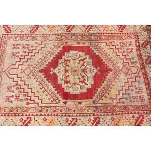 Tapis turc vintage, tapis d'appoint 3,4x5,4 pieds, tapis oriental rouge - Product Image 5