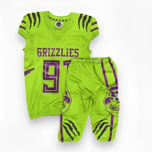 Uniforme de football américain respirant à séchage rapide avec logo personnalisé, vêtements de sport, logo personnalisé, 100% polyester - Product Image 6