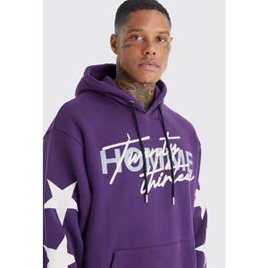 Fabricant OEM de survêtements en coton personnalisés, ensemble de jogging 2 pièces pour hommes (pantalon de survêtement et sweat à capuche) - Product Image 3