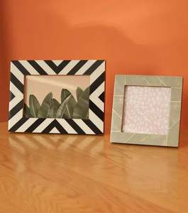 Modern Home Simple Bone Inlay Luxury <b>White</b> Resin <b>Picture</b> <b>Frame</b> Nice Hanging Technology for Wedding Home or Office Desk - Product Image 6