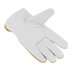 Venta directa de fábrica Guantes de trabajo de conductor de color sólido Guantes de trabajo de conducción de seguridad antideslizantes hechos de cuero de vaca de alta calidad - Product Image 3