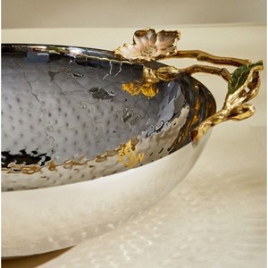 <strong>Exclusive</strong> Quality Metal Stainless Steel <strong>Chocolate</strong> Bowl For Home Dining Wooden Base Mop Work Decoration <strong>Chocolate</strong> &amp; Snacks Bowl