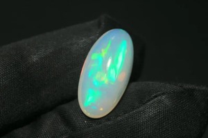 AAA etíope juego de color ópalo piedra preciosa suelta 6,60 CT raro Multi llamativo fuego ópalo ovalado cabujón - Product Image 2