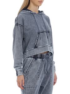 Custom Logo Printed <b>Winter</b> Casual Super Soft Acid Wash Crop <b>Top</b> Hoodie Women's 100% Cotton Breathable Pullover Street-Wear Sale - Product Image 3