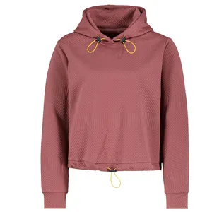 Nuevo jersey con capucha para mujer, Top corto, Sudadera con capucha de longitud corta, chaqueta de lana lisa de manga larga, sudadera, Jersey, capucha superior para mujer - Product Image 1