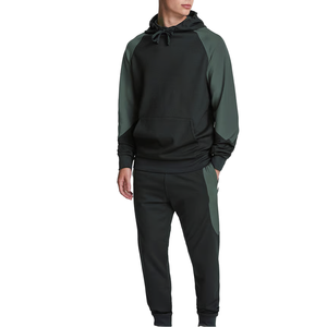 Trendy Black and Green <b>Hoodie</b> & Jogger Set Windbreaker Collection Spring Breeze Collection <b>thin</b> and breathable By Ako - Product Image 2