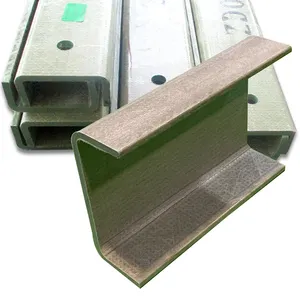 High Performance TruFab C-Channel 101.6mm x 35mm x 6mm FRP Fiberglass with High Flexibility of Composition