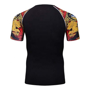 เสื้อรัดกล้ามเนื้อสำหรับผู้ชาย BJJ ปี 2026 ขายส่ง พิมพ์ลายด้วยความร้อน ระบายอากาศได้ดี ป้องกันแบคทีเรีย UPF50+ เป็นมิตรกับสิ่งแวดล้อม ผลิตจากโพลีเอสเตอร์/ไนลอน 160 กรัม - Product Image 6