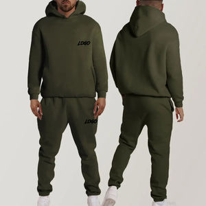 Chándal de lana de algodón pesado Unisex de alta calidad en blanco con múltiples colores, chándal con logotipo personalizado de secado rápido y transpirable para hombre - Product Image 3