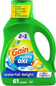Detergente Líquido para Ropa Gain Ultra Oxi, 154 oz (4.55 L), Aroma Waterfall Delight, Compatible con HE – Suministro al por Mayor - Product Image 5