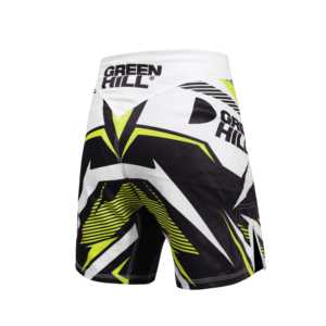 Pantalones Cortos de MMA Blancos de Diseño Personalizado GREEN HILL, Ropa de Poliéster Elástico para Grappling y BJJ para Gimnasio, Sublimados (10506) - Product Image 4