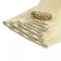 Extensions à clips en cheveux humains vierges 100% de haute qualité, ondulations profondes lâches, boucles italiennes, lisses et soyeuses, tendance du moment, vente en gros en ligne