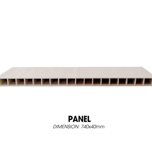 PANEL de puerta compuesto de plástico y madera de diseño moderno, hoja de puerta impermeable antitermitas 740 840 930mm, tamaños para dormitorio - Product Image 1