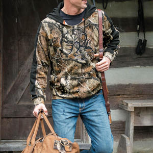 Sudadera con capucha de caza personalizada de lana de poliéster/algodón para hombres, ropa de entrenamiento de invierno transpirable, Material Bayer, duradero de alta calidad - Product Image 3